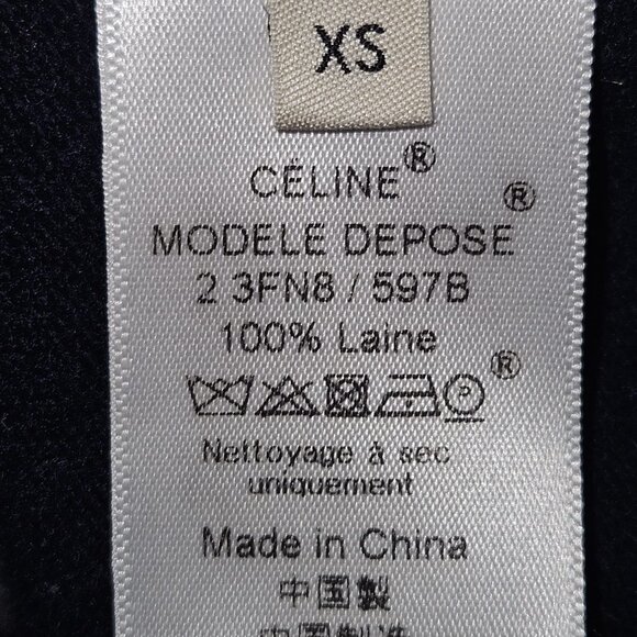 Celine Grey & Multicolour Wool Colourblock Sweater - Picture 7 of 7